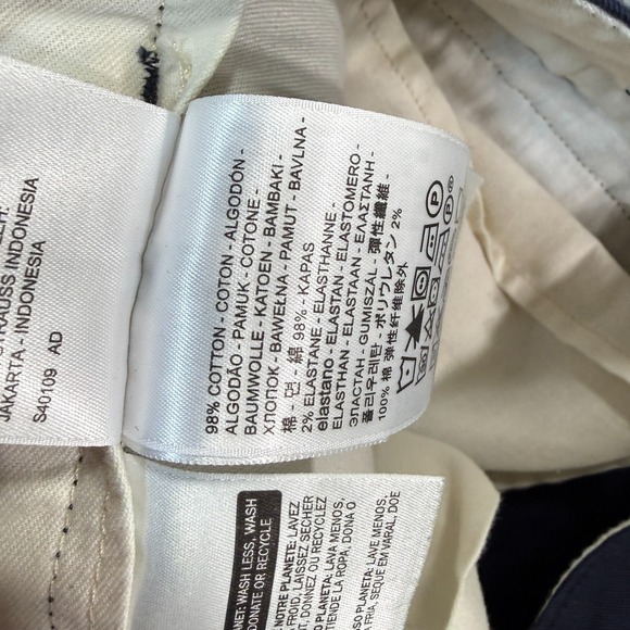 Levi's Pants Men 33x30 Navy Blue Chino Two Horse Label Smart Casual - Picture 4 of 10